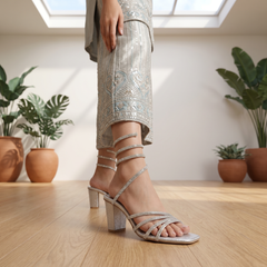 Silver Bridal Sandals 0421331
