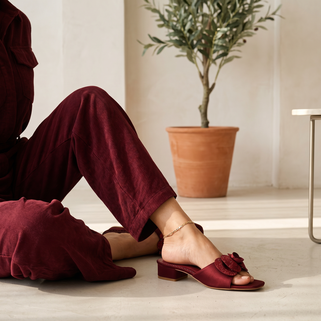 Fancy Slipper Maroon 0413943