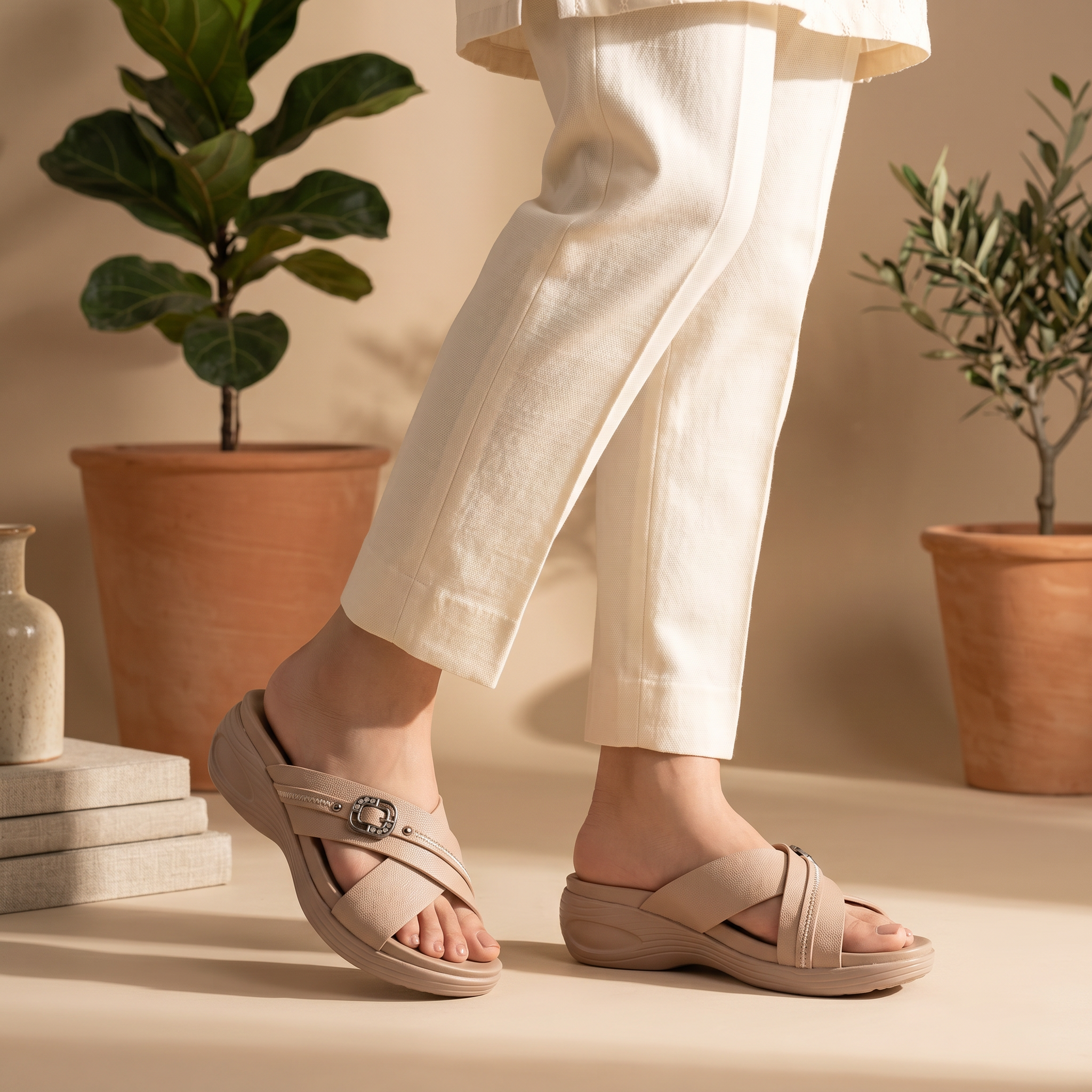 Casual Slipper Fawn 0414067
