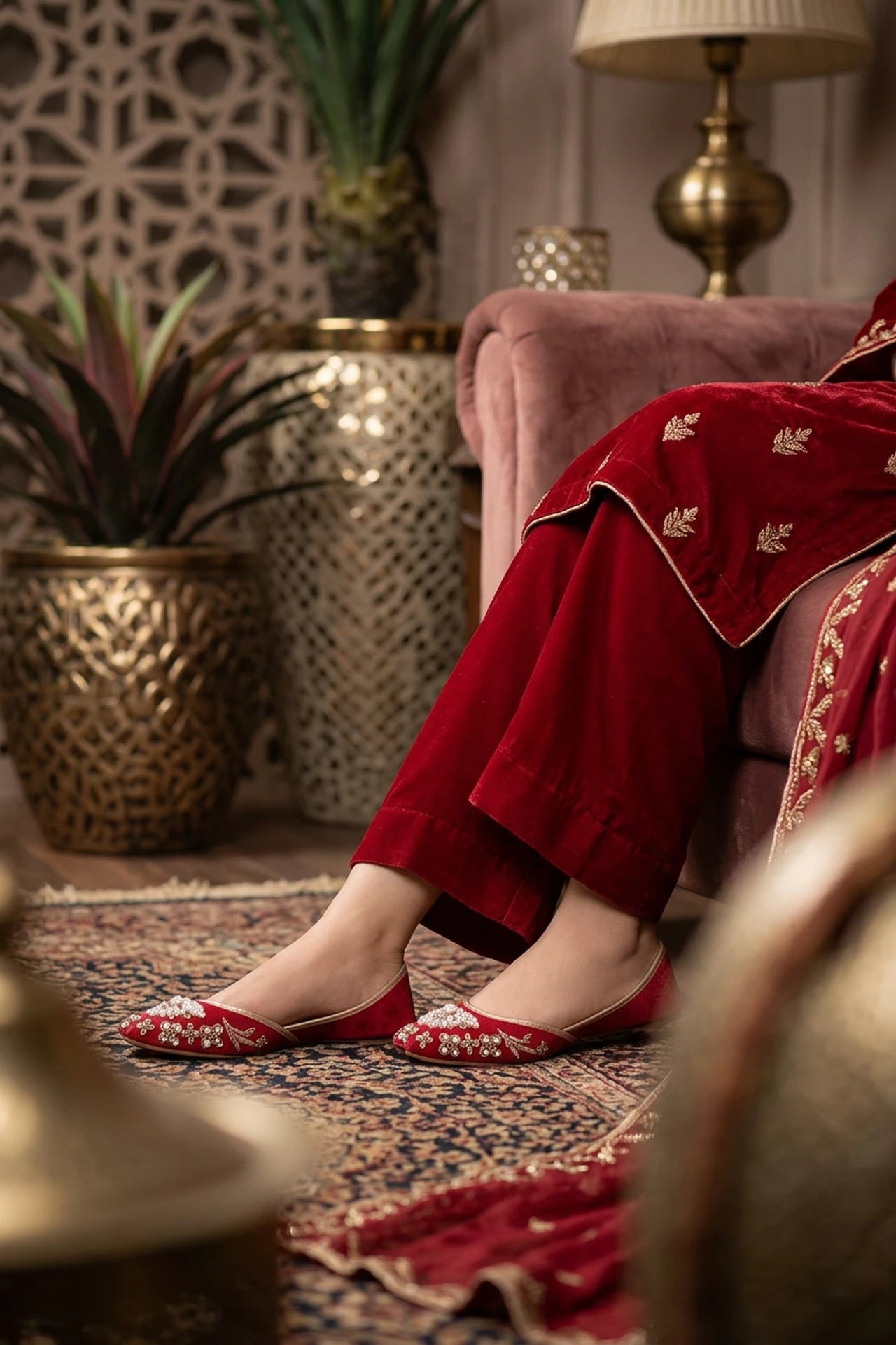 Red Khussa For Women 0440788