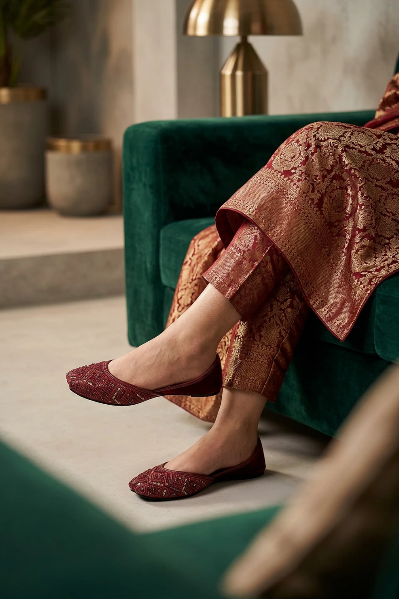 Casual Khussa Maroon 0460020