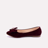 mallis maroon fancy pumps for women