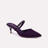 maren purple fancy heel pumps