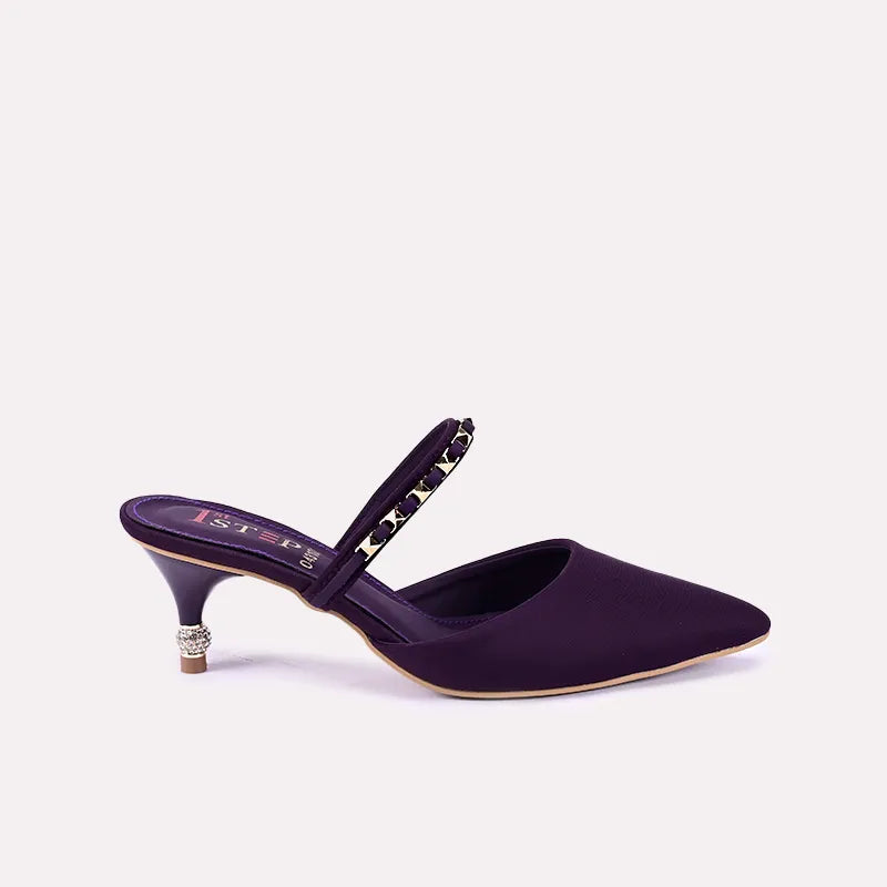 maren women purple fancy heel pumps