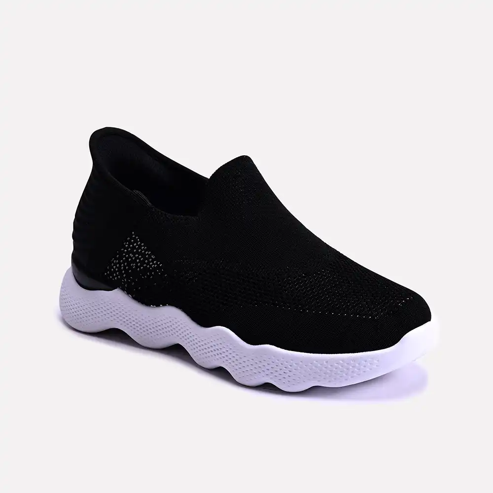 margaret black slip on sneakers