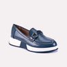 margot blue moccasin shoes