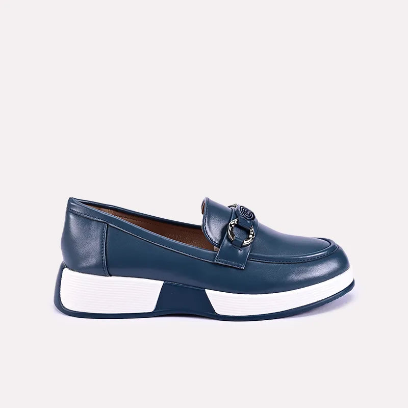 margot women blue moccasin shoes