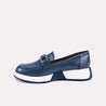 margot blue moccasin shoes for women