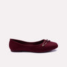 margot women maroon casual pumps