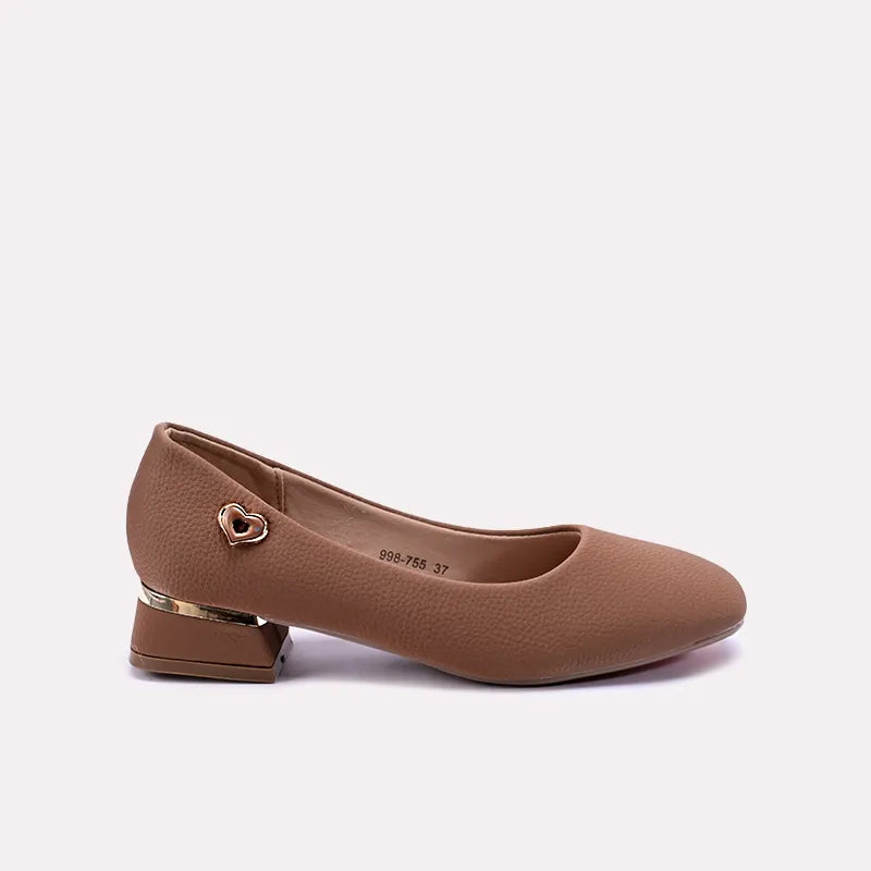 maria women brown casual pumps