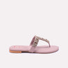 maris womens peach fancy slippers