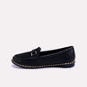 marissa black fancy loafer pumps for women