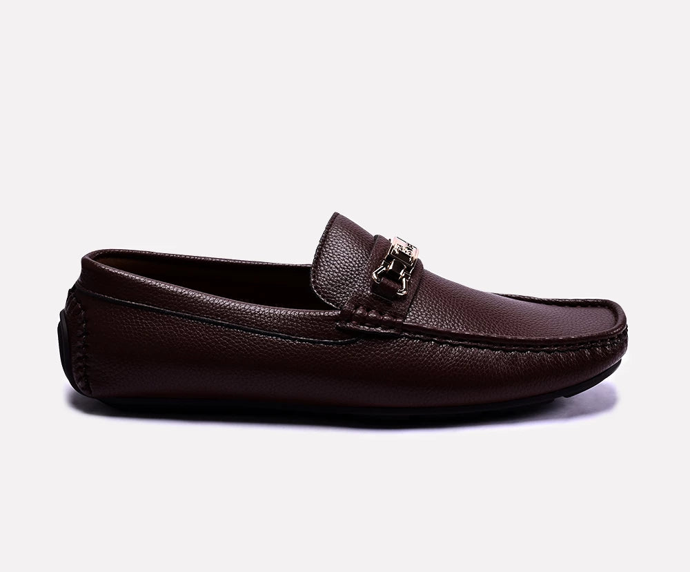 mark dark brown men loafers