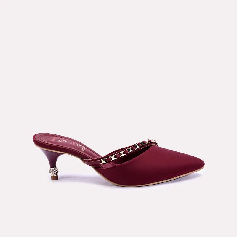 marlowe womens maroon fancy pumps