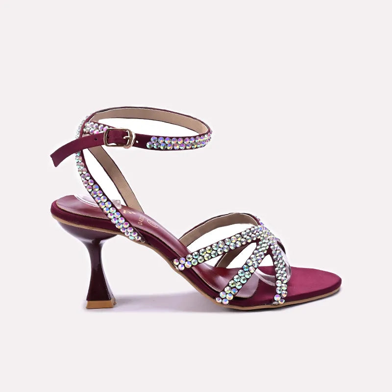 Maroon Bridal Sandals 0421329