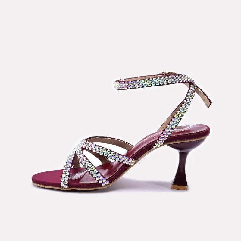 Maroon Bridal Sandals 0421329