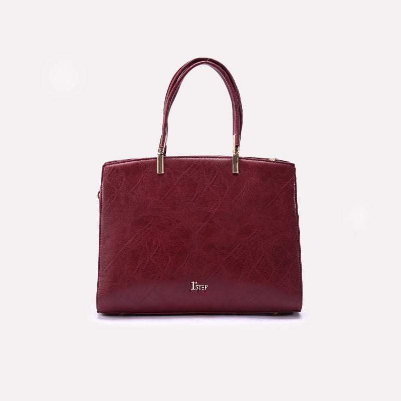 Maroon Casual Shoulder Bag for Women