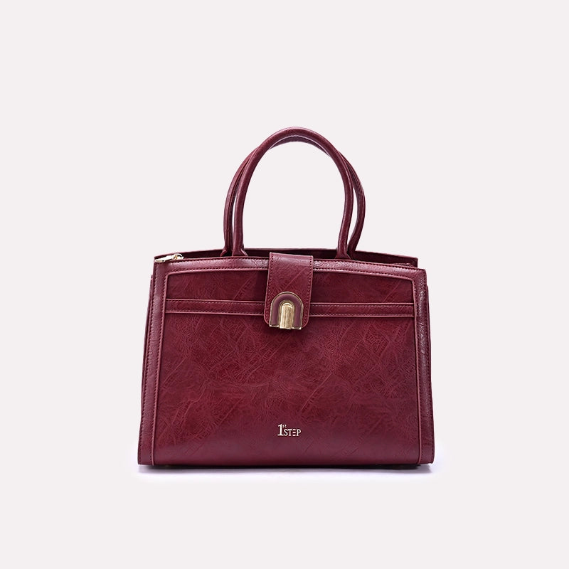 Maroon Casual Shoulder Bag