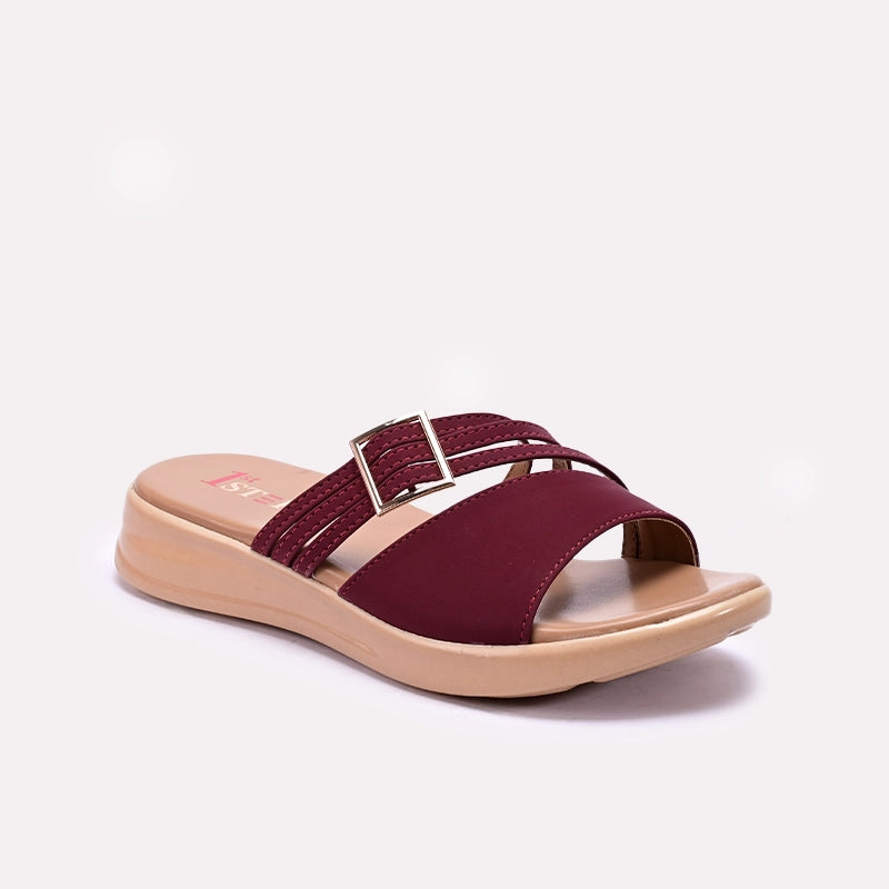 Maroon Casual Slippers