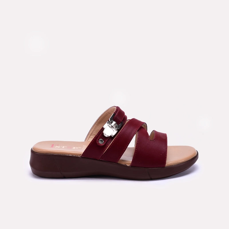 Maroon Comfy Casual Slippers 0413144
