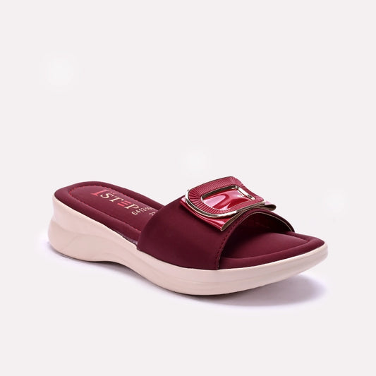 Maroon Comfy Casual Slippers 0413165