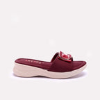 Maroon Comfy Casual Slippers 0413165