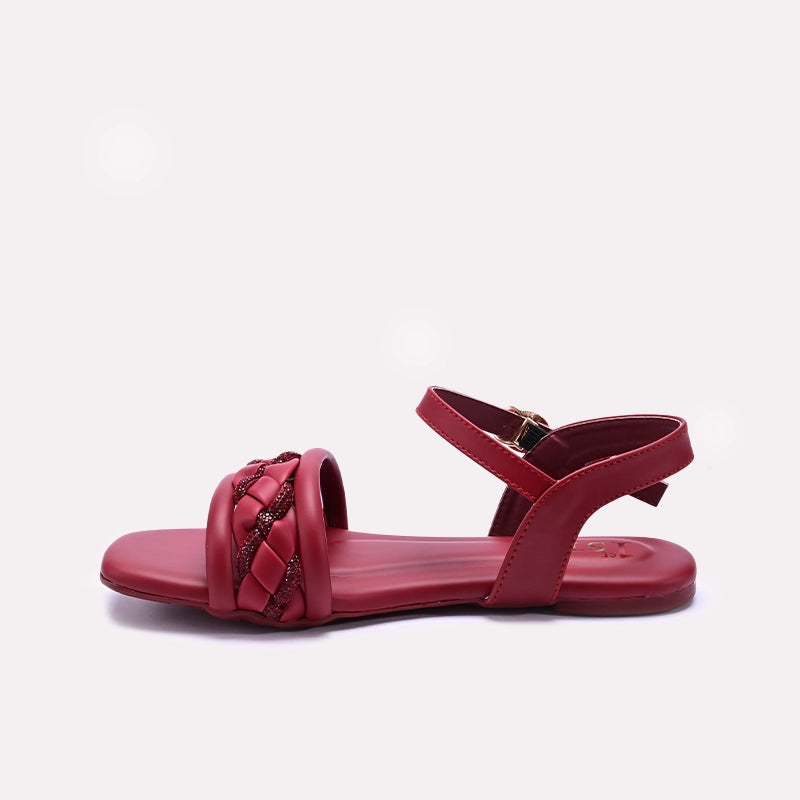 Maroon Fancy Sandals for Women