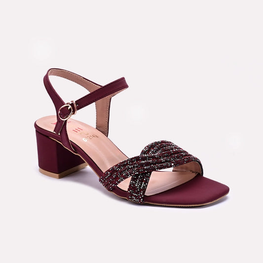 Maroon Fancy Sandals