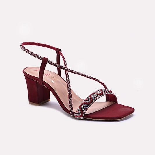 Maroon Fancy Sandals