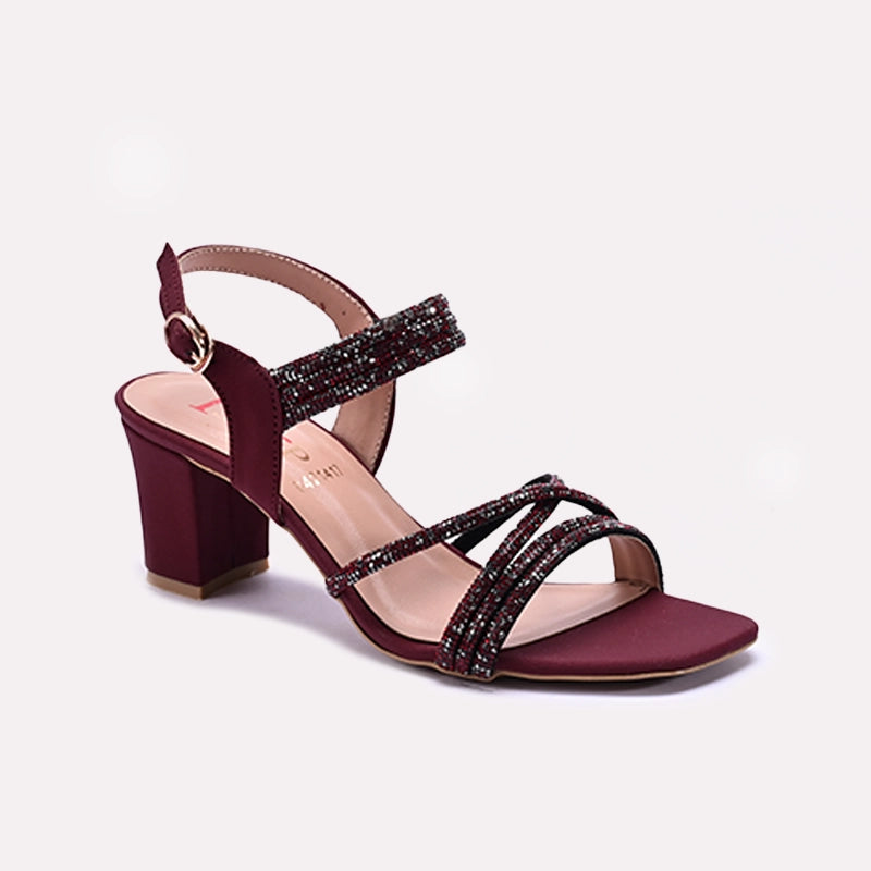 Maroon Fancy Sandals
