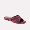 Maroon Fancy Slippers