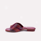 Maroon Fancy Slippers for Women