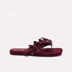 Maroon Fancy Slippers