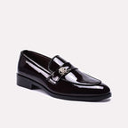 Maroon Glossy Slip On Formal Shoes