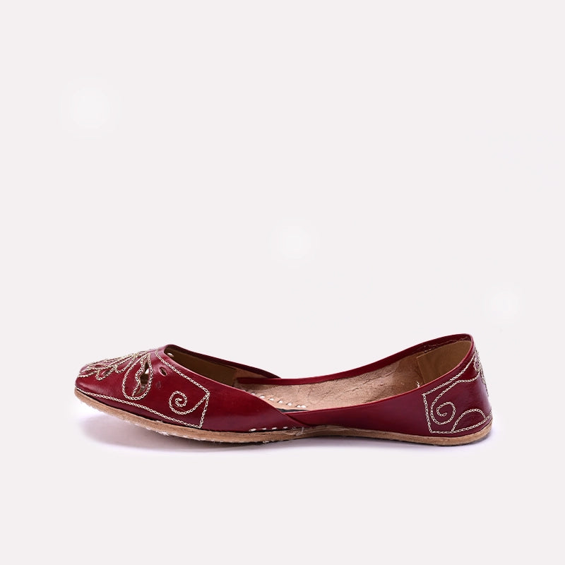 Maroon Khussa for Women