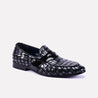 marston black quilted loafer dress shoes