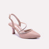 meliora peach bridal pumps