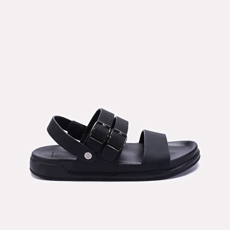 Mens Black Casual Sandals