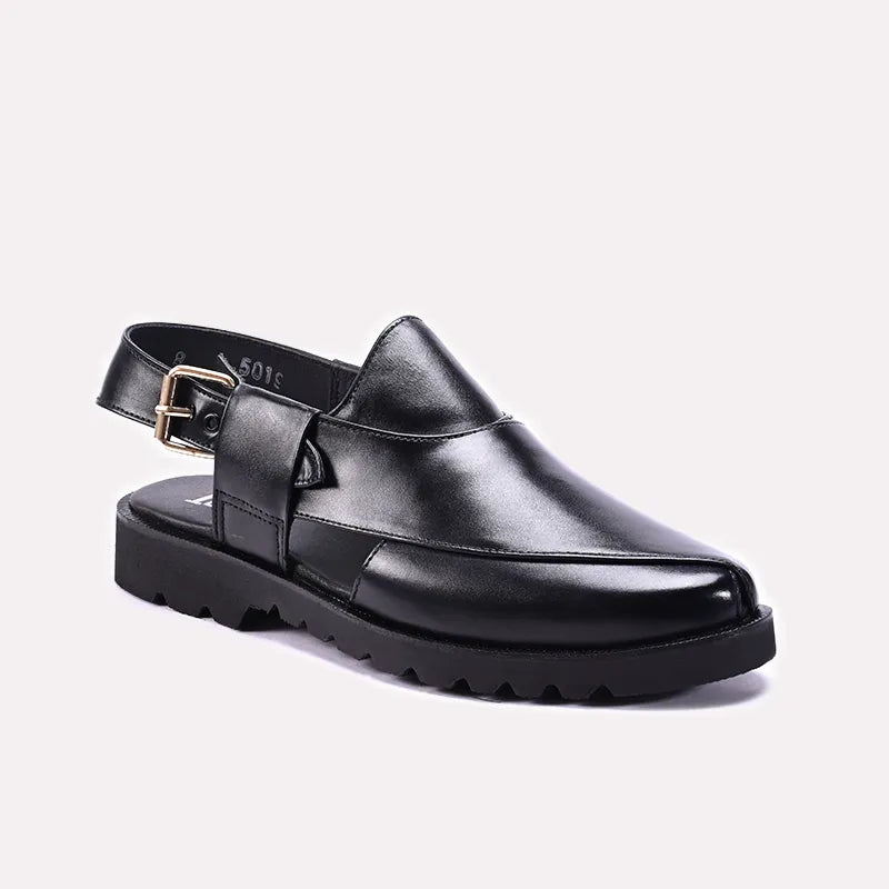 Black Peshawari Sandals