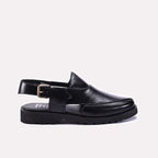 Mens Black Peshawari Sandals