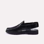 Black Peshawari Sandals for Men