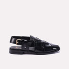 Mens Black Stylish Peshawari Sandals
