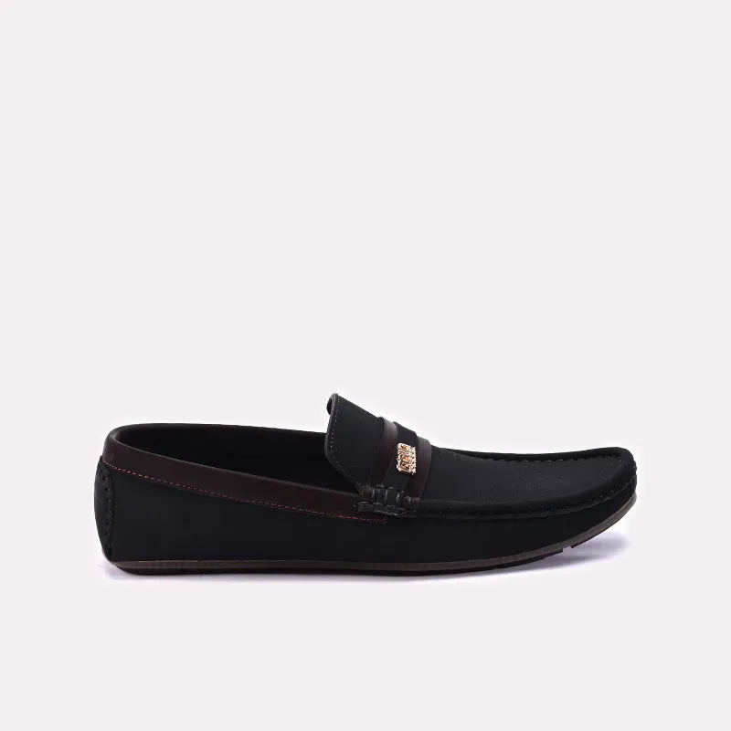 Mens Black Velvet Loafers