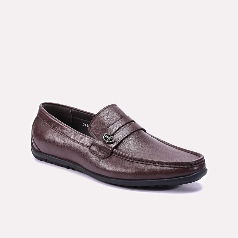 Mens Brown Penny Loafers