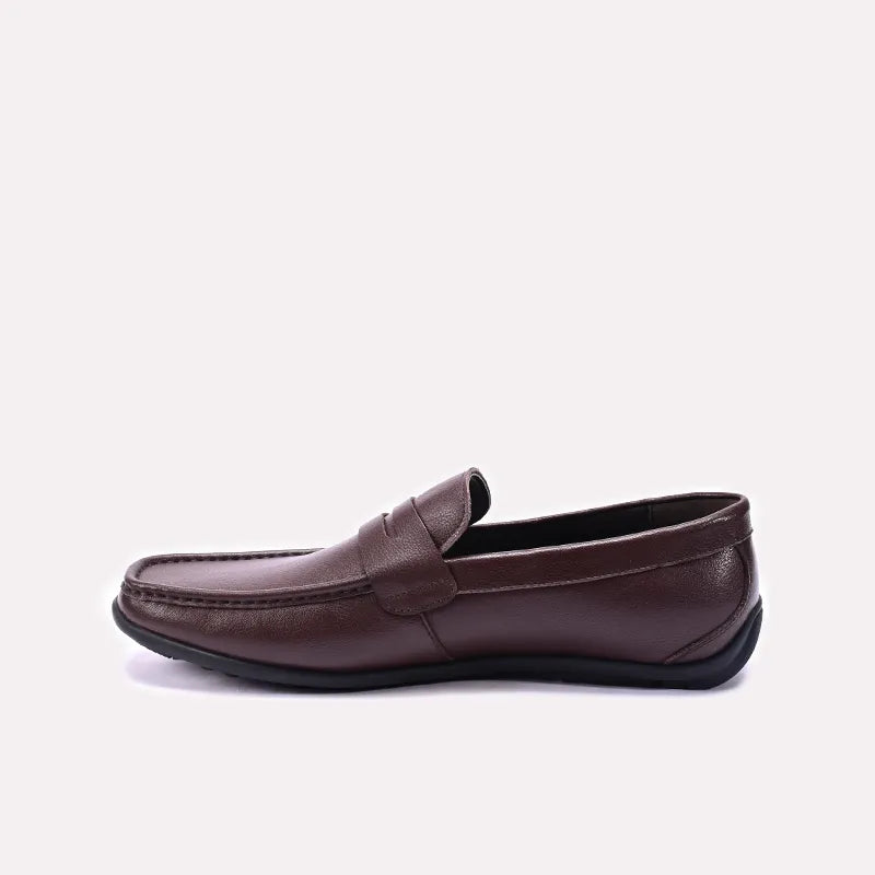 Brown Penny Loafers for Men