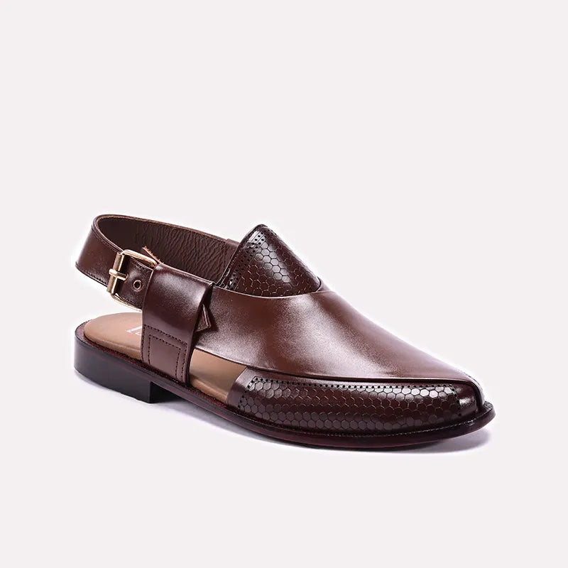 Brown Peshawari Chappal