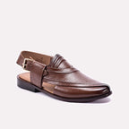 Brown Peshawari Chappal