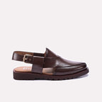 Mens Brown Peshawari Sandals
