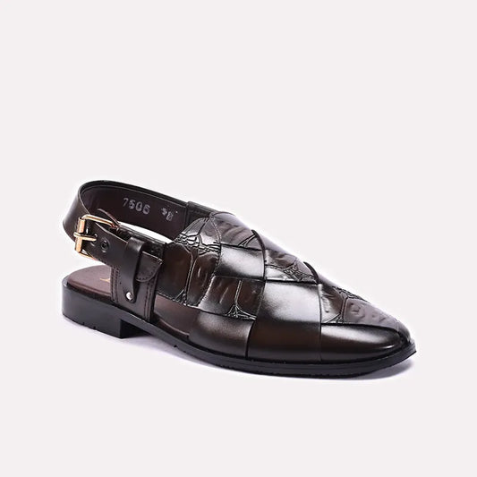 Brown Stylish Peshawari Sandals