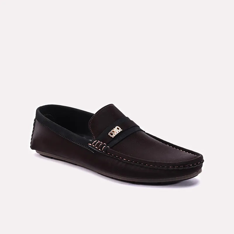 Brown Velvet Loafers
